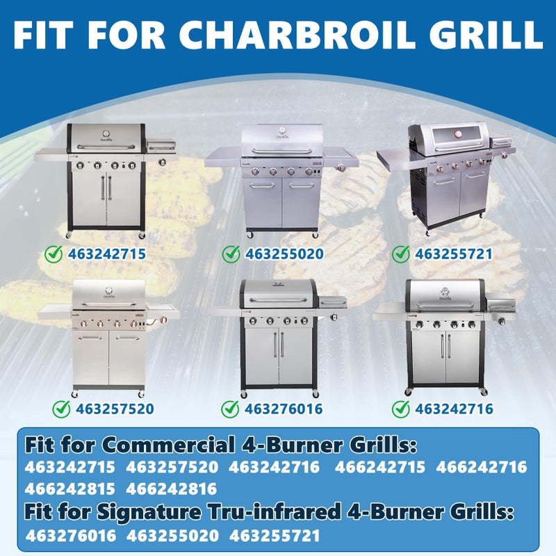 SafBbcue 3 Pack Stainless Steel G533-2200-W1 True Infrared Grill Emitter Plates for Charbroil 463242715 463242716 463276016 466242715 466242815 463257520 17 Inch Replacement Grill Emitter Grates Parts - Image 3